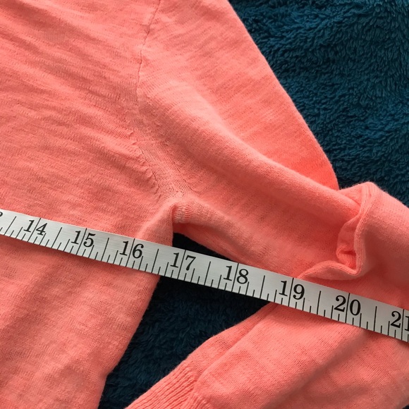 J.Crew 3/4 Sleeve Coral Sweater, Size S - Picture 4 of 5